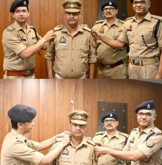 उपनिरीक्षक अरुणेन्द्र प्रताप सिंह को मिला इंस्पेक्टर का स्टार